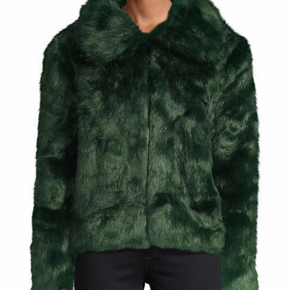C & C California Emerald Faux Fur Jacket